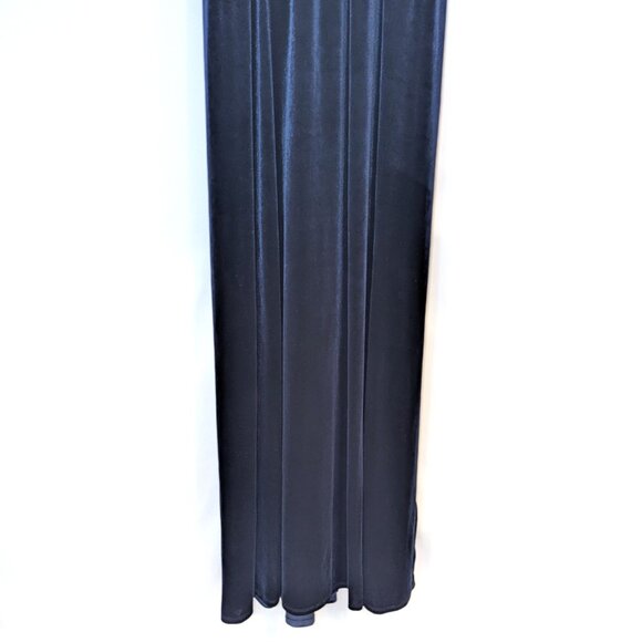 NWT Lulus | Final Song Cross Back Navy Blue Velvet Maxi Dress | Size XL - Picture 8 of 16